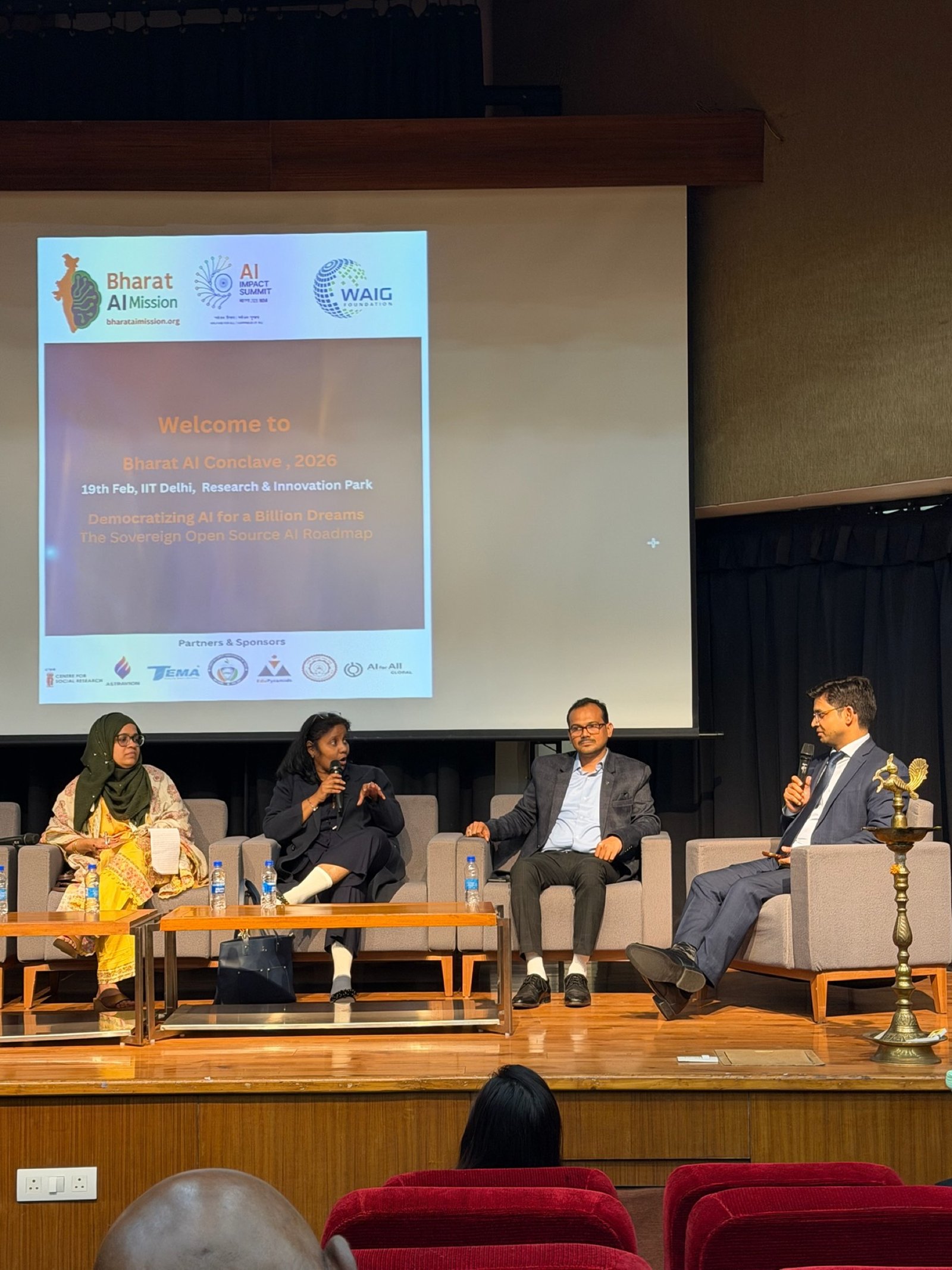 Panel discussion at Bharat AI Conclave 2026, IIT Delhi